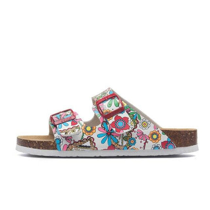 New Summer Beach Slippers Casual Double Buckle Non-slip Clogs Slides Women Slip On Flip Flop Women&
