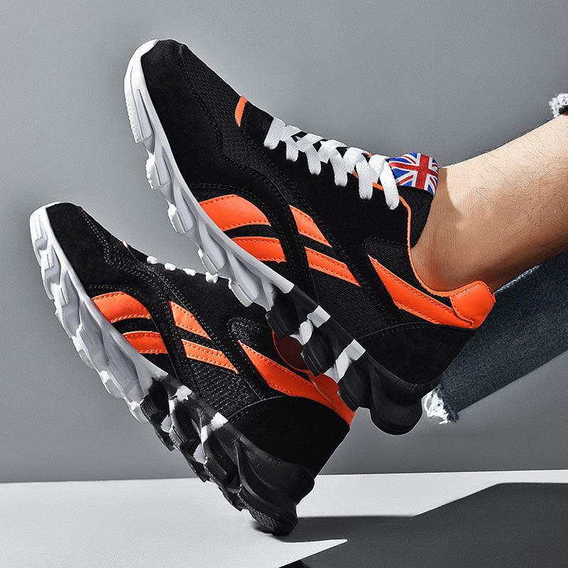 Fashion Mens Running Light Breathable Shoes Mens Sneakers Light Weight Running Elegant Soft Sneakers Comfortable Athletic Running Sneakers