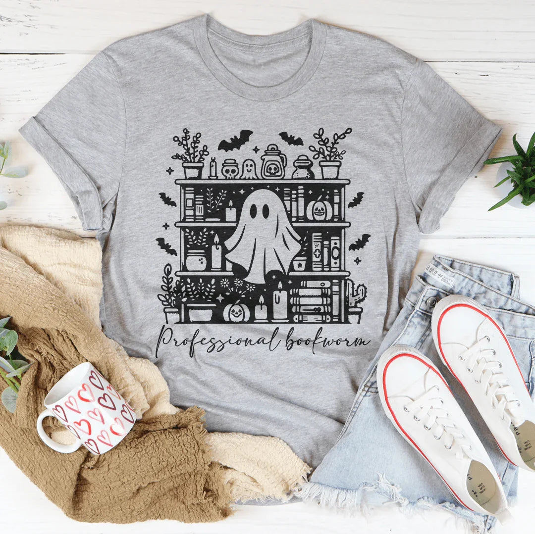 Sarcastic Career Title Shirt – "Professional Bookworm" Graphic Tee