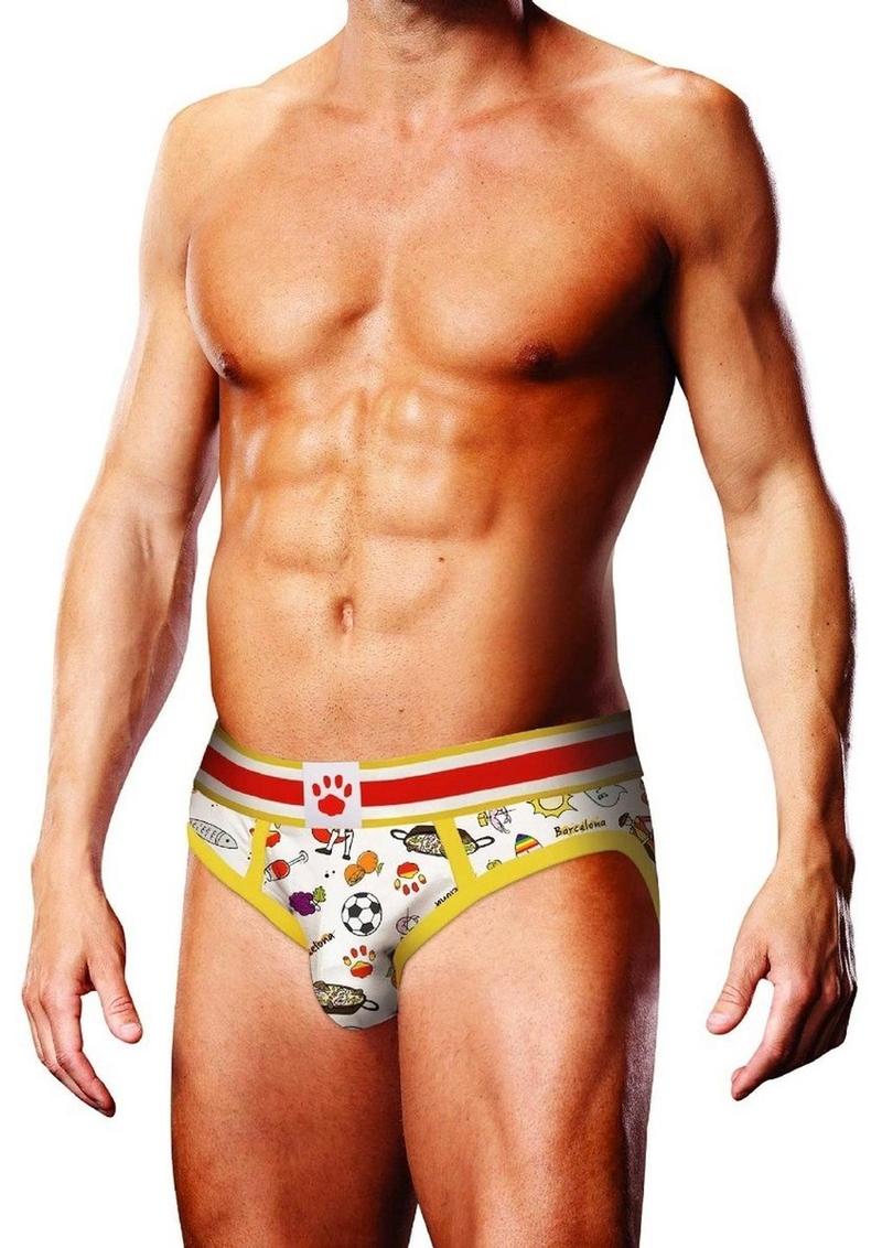 Prowler Barcelona Brief Small White Multicolor Men’s Brief Underwear