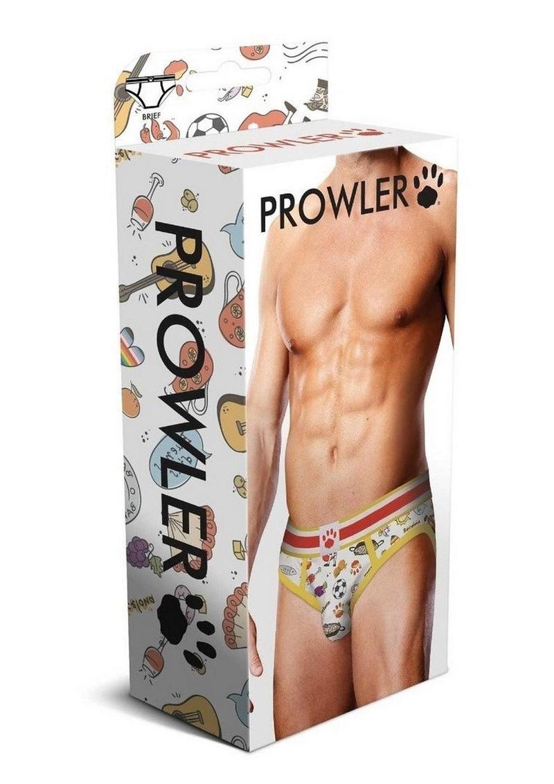 Prowler Barcelona Brief Small White Multicolor Men’s Brief Underwear