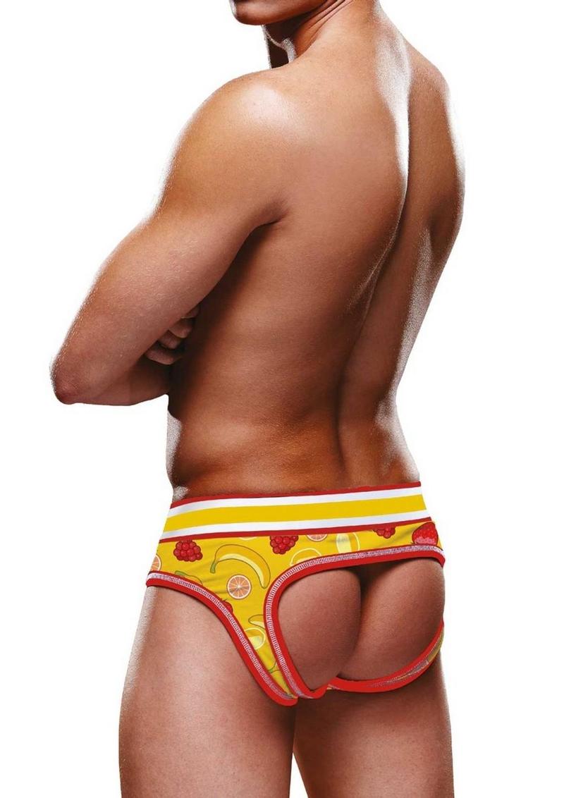 Prowler Fruits Men’s Open Brief Underwear Yellow Playful Comfort