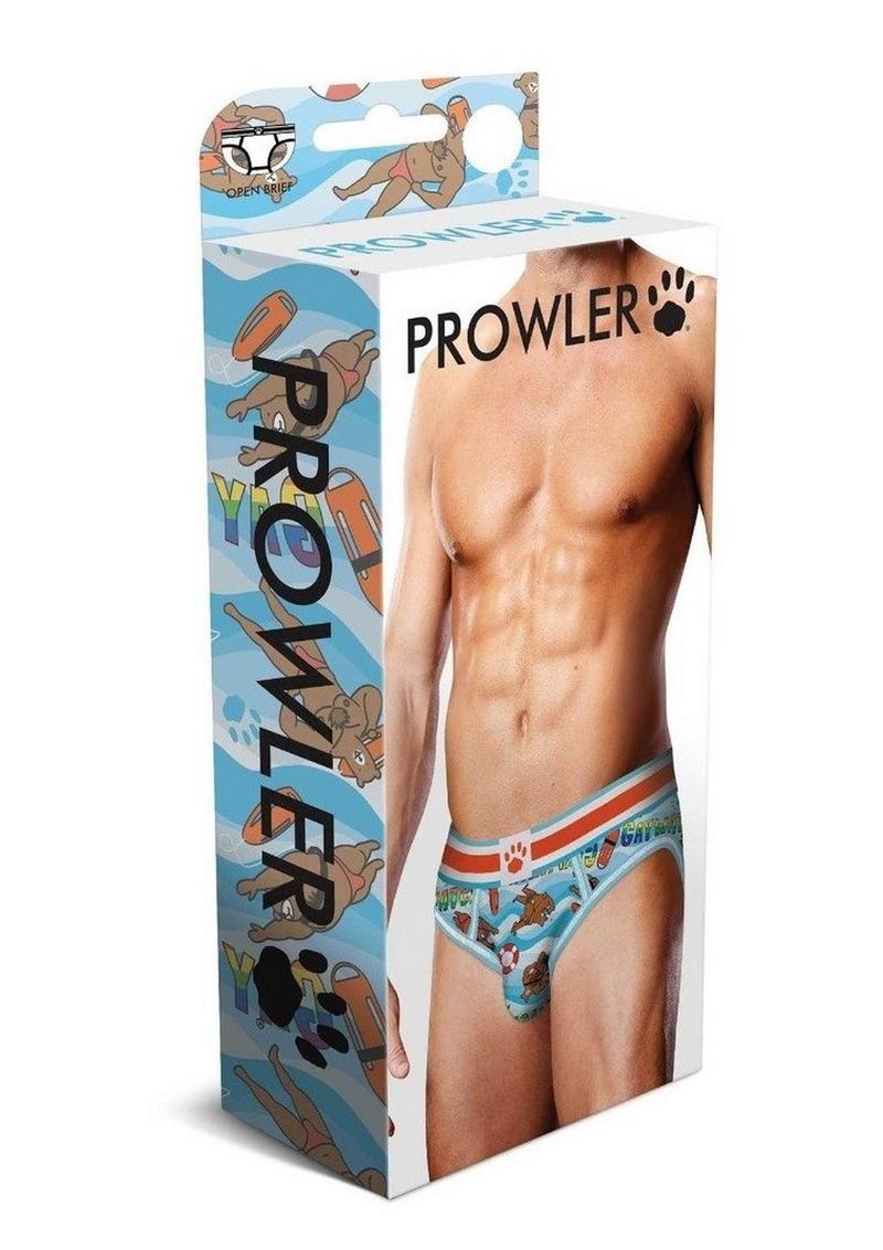 Prowler Gaywatch Bears Men’s Open Brief Underwear Blue Orange