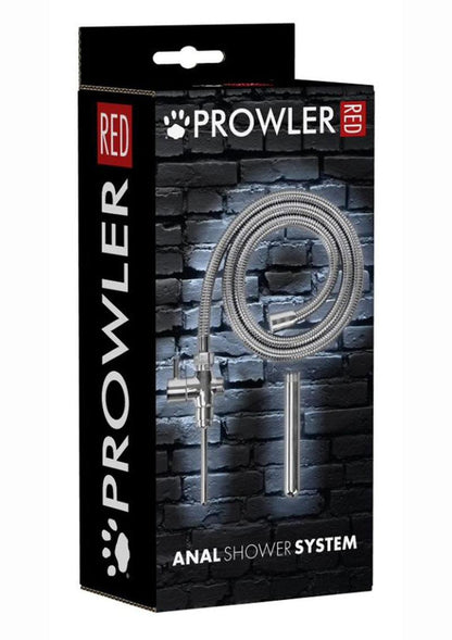 Prowler Red Anal Shower System Stainless Steel Hose Kit