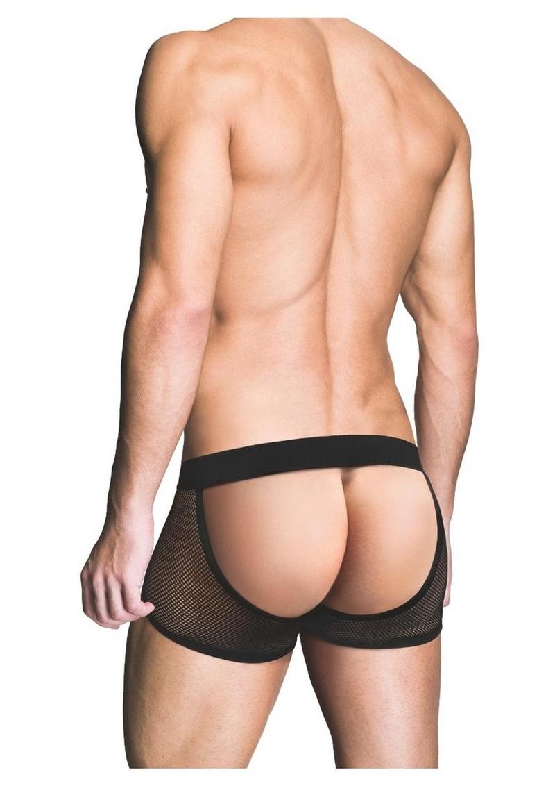 Prowler Red Ass-Less Fishnet Trunk
