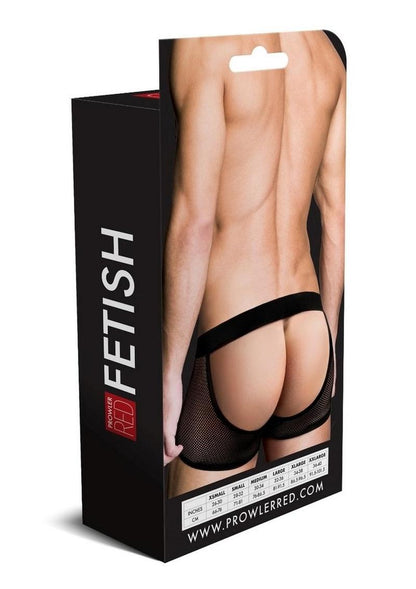 Prowler Red Ass-Less Fishnet Trunk