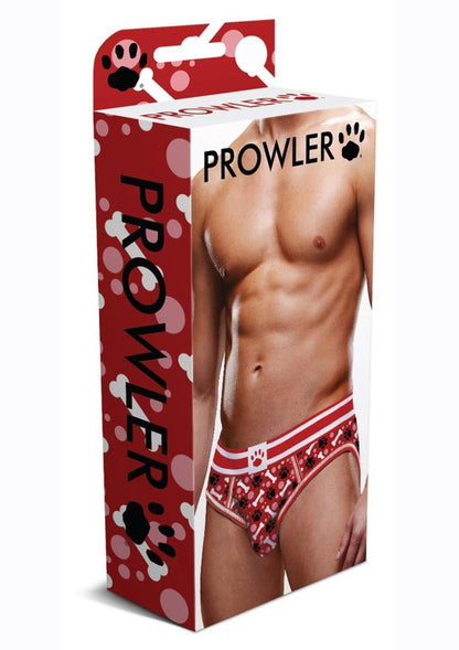 Prowler Red Paw Open Brief Men’s Underwear Paw Print Waistband