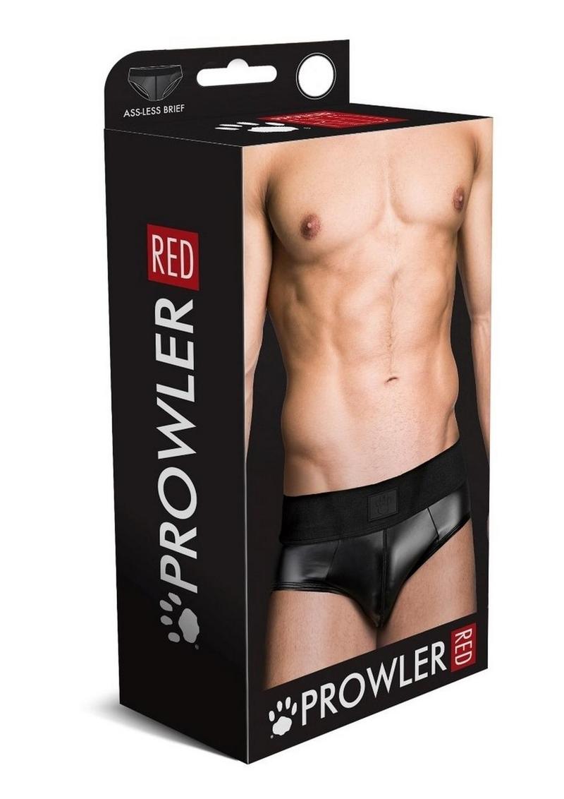 Prowler Red Wetlook Ass less Brief Sexy Open Back Fetish Brief for Men