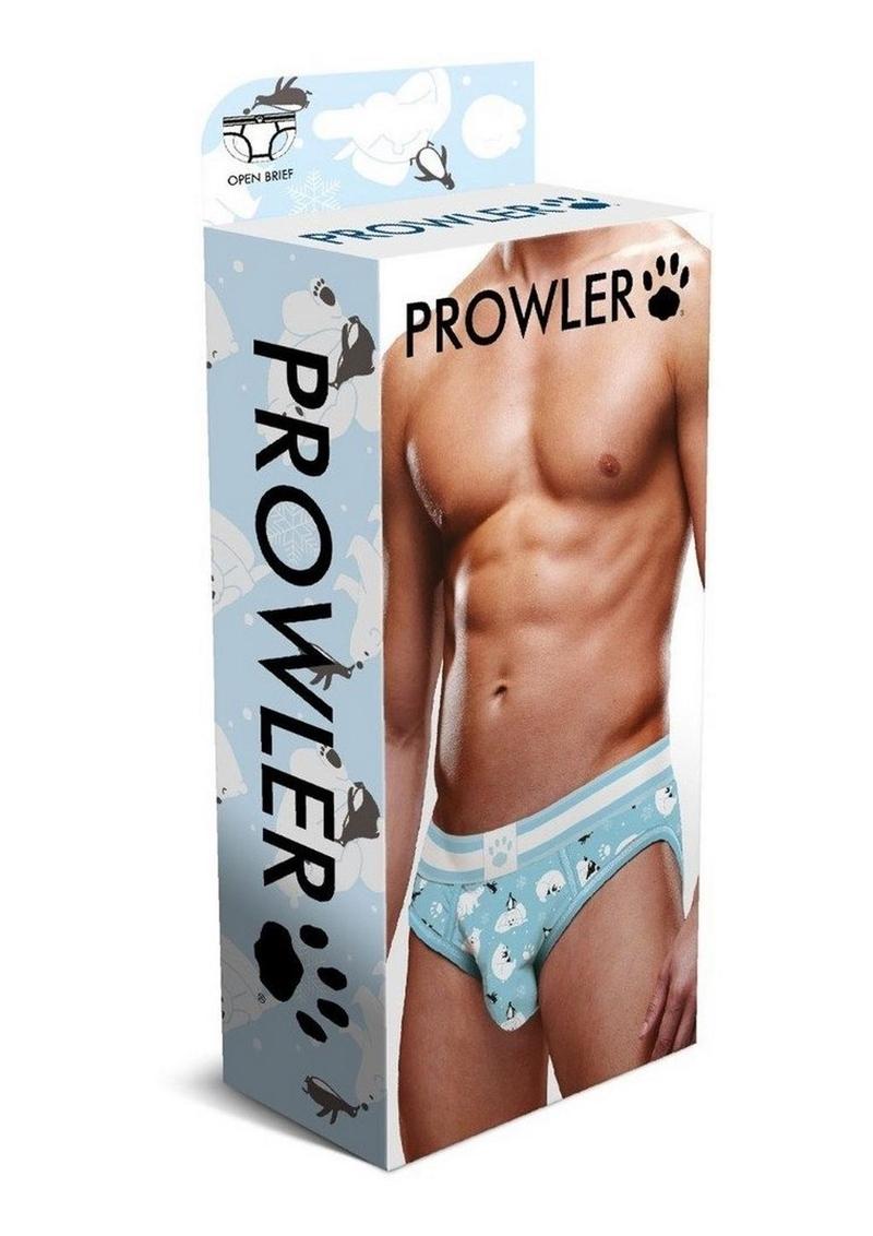 Prowler Winter Animals Men’s Open Brief Underwear Blue White