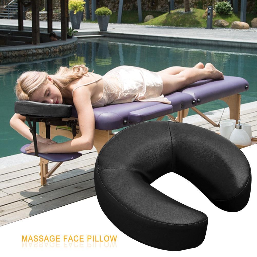 PU Foam Spa U-Shape Pillow Face Rest Body Massage face Pillow Soft Face Cushion Basic Massage Face Cradle Cushion Massage Face Cradle Cushion Memory Foam Massage Table &amp; Massage Chair Headrest Pillow Pad For Beauty Care Salon