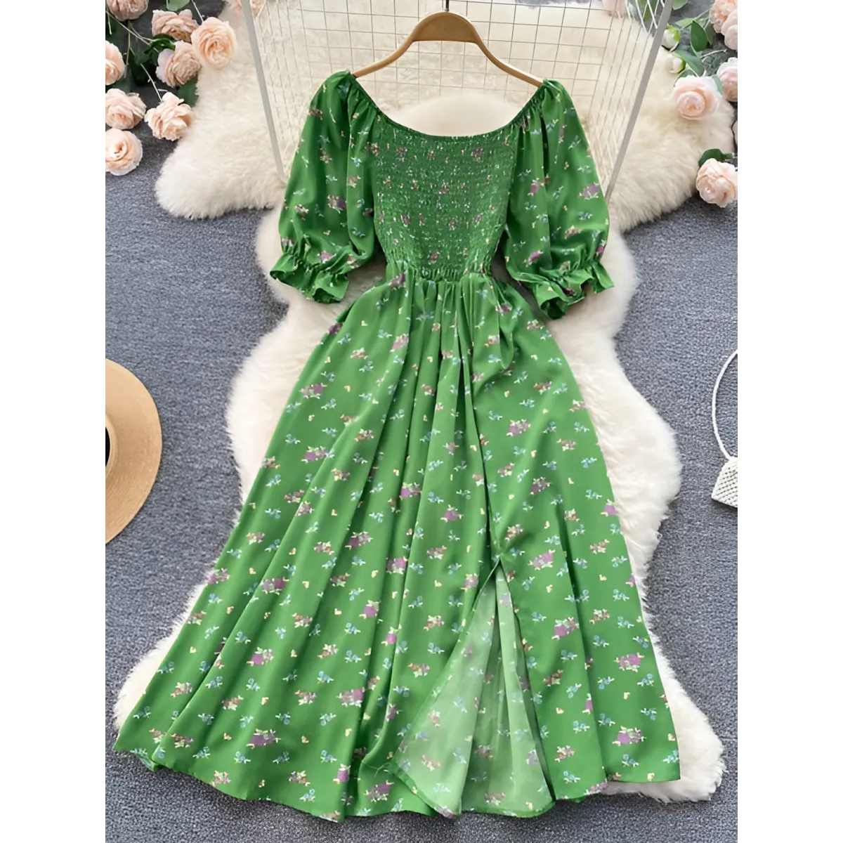 Puff Sleeve Party Dress