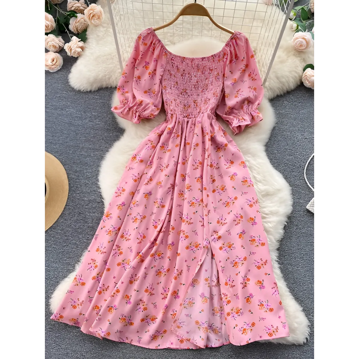 Puff Sleeve Party Dress
