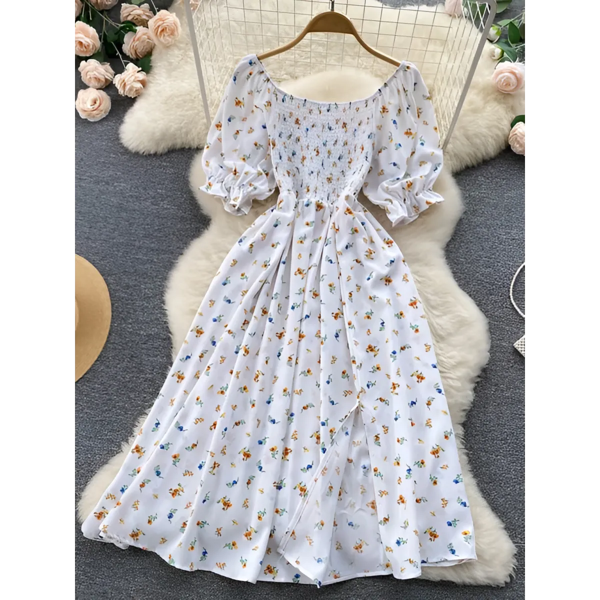Puff Sleeve Party Dress