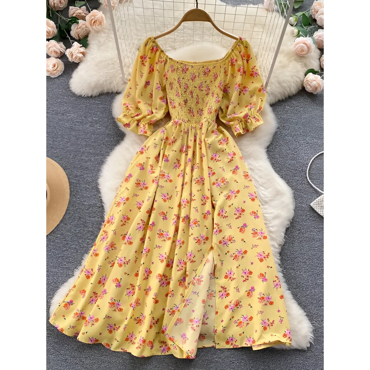 Puff Sleeve Party Dress