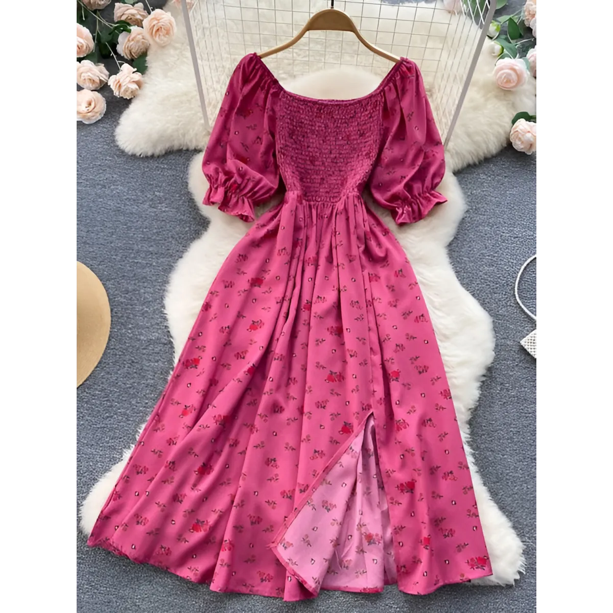 Puff Sleeve Party Dress