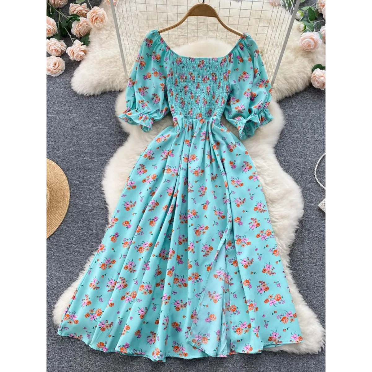 Puff Sleeve Party Dress