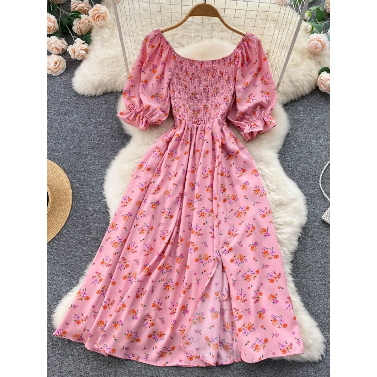 Puff Sleeve Party Dress