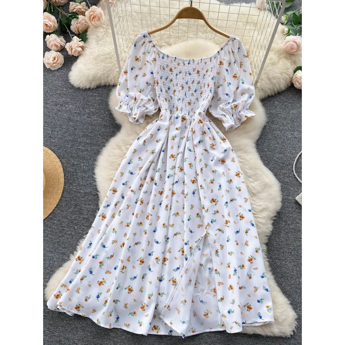 Puff Sleeve Party Dress