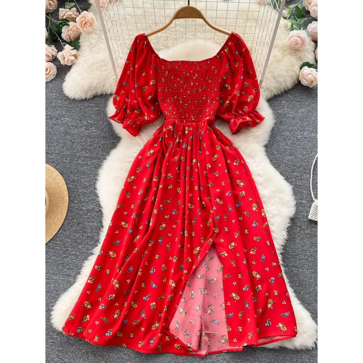 Puff Sleeve Party Dress