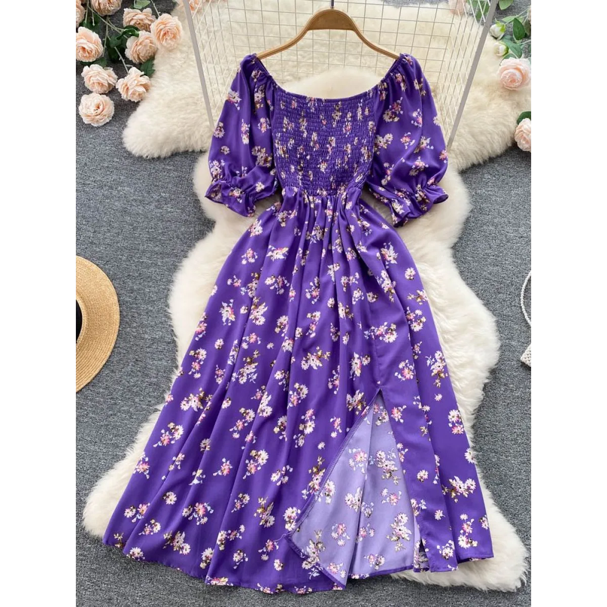 Puff Sleeve Party Dress