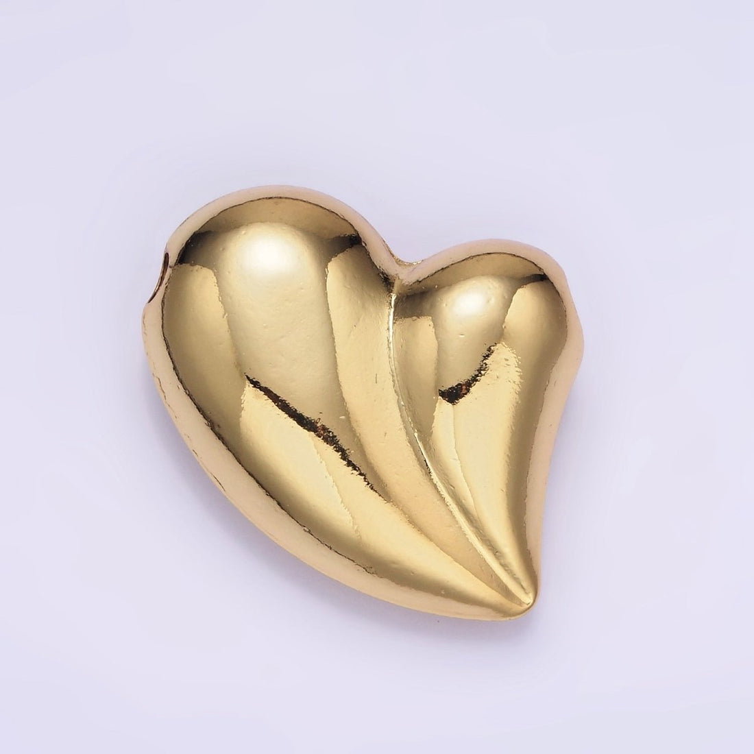 OS Puffy 14K Gold Filled Heart Charm Balloon Pendant | B877