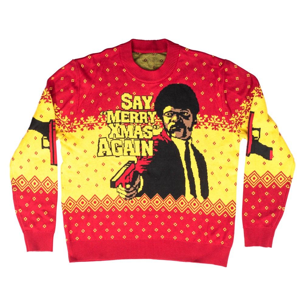 Pulp Fiction Merry Xmas Again Sweater