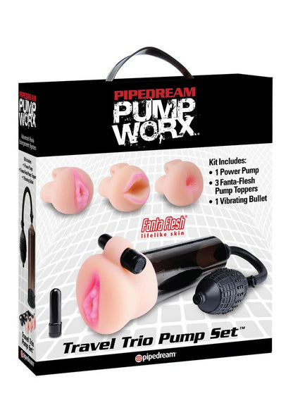 Pipedream Portable and Versatile Worx Travel Trio Pump Set