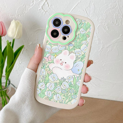 Purple Flower Phone Case For iPhone 11 Case iPhone 13 14 Pro Max iPhone 12 Phone Case iPhone11 iPhone14 Soft Back Cover Cute Pattern Soft iPhone Fashion Comfortable Grip Design &amp; Aesthetic Floral Pattern iphone Case