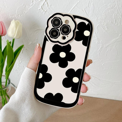 Purple Flower Phone Case For iPhone 11 Case iPhone 13 14 Pro Max iPhone 12 Phone Case iPhone11 iPhone14 Soft Back Cover Cute Pattern Soft iPhone Fashion Comfortable Grip Design &amp; Aesthetic Floral Pattern iphone Case