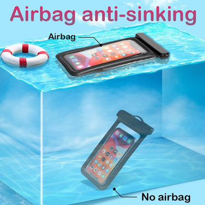 Purple Universal Waterproof Phone Case Water Proof Swim Pouch Bag Cases For iPhone Floating Phone Protector Smartphone Touchscreen Waterproof Pouch