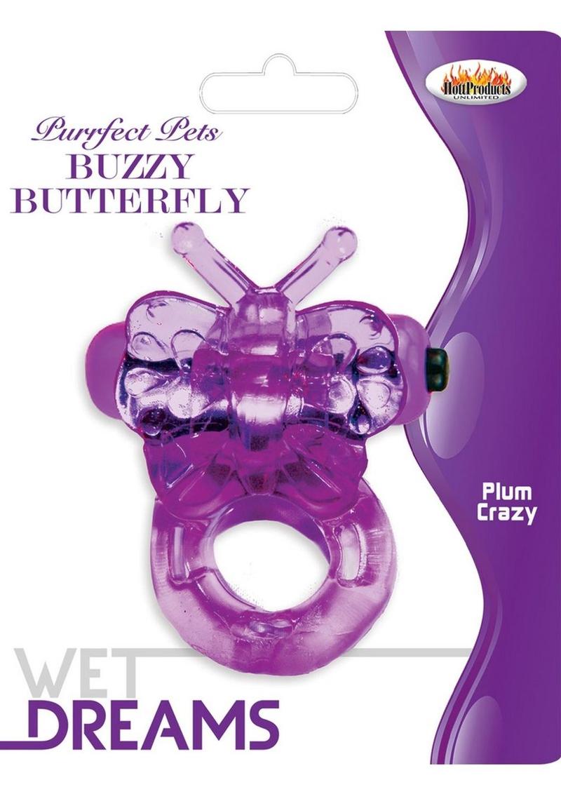 Purrfect Pets Buzzy Butterfly Silicone Stimulator with Vibrating Bullet