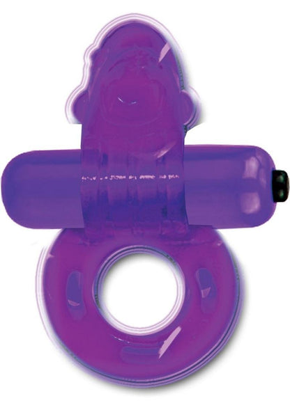 Purrfect Pets Tickle Me Dolphin Silicone Stimulator with Vibrating Bullet