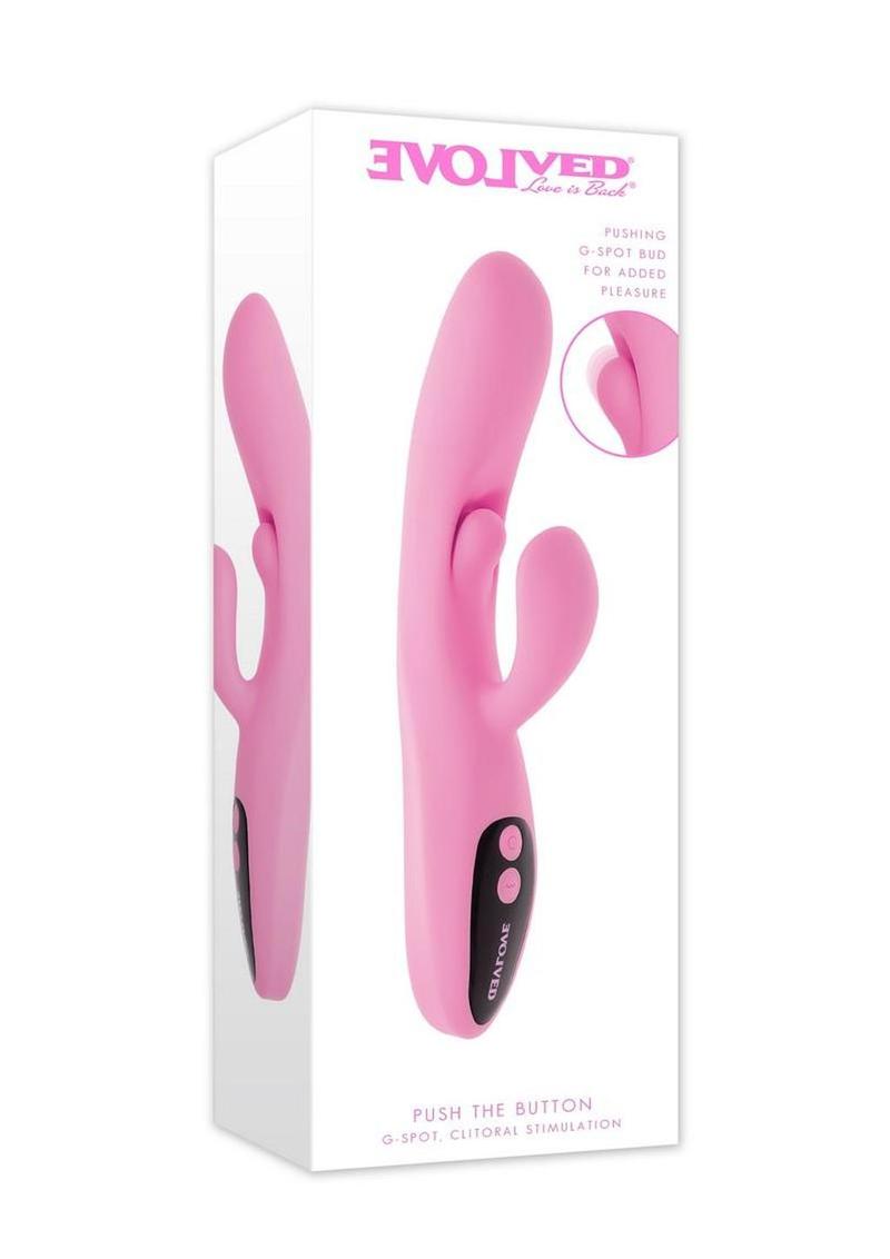 Push The Button Rabbit Vibrator with Clitoral Stimulator