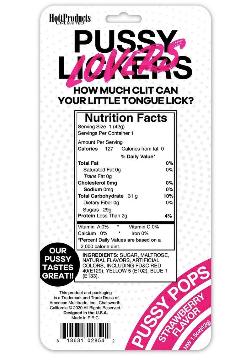 Pussy Pops Strawberry Flavor