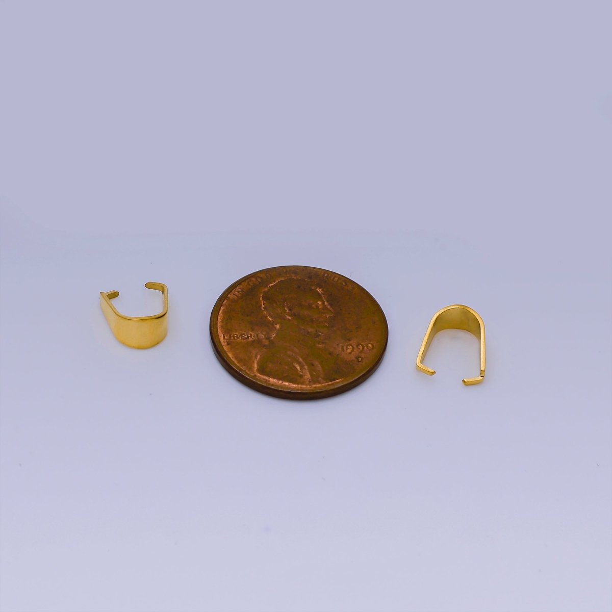 PVD Gold Plated Stainless Steel Bail Charm Finding | Z-1283 Z-1284