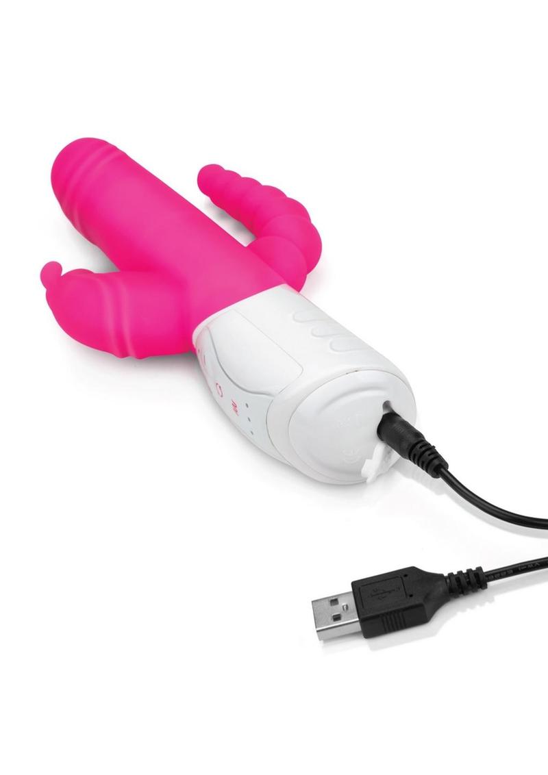 Essentials Double Rechargeable Penetration Rabbit Vibrate