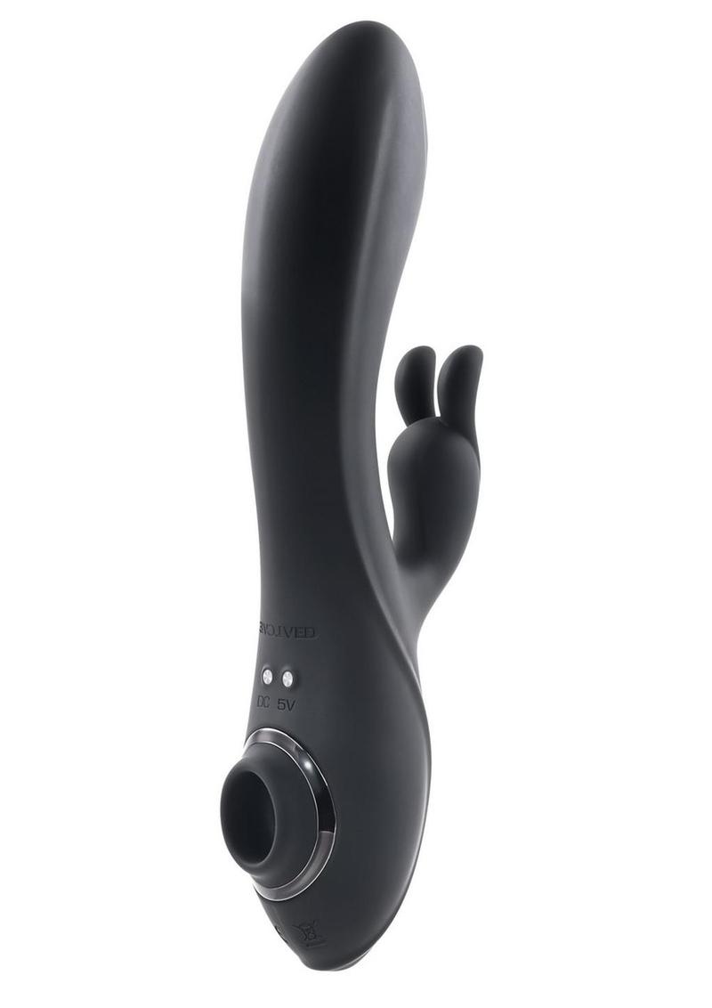 Evolved Rabbit Hole Triple-Stimulating Silicone Rabbit and Suction Vibrator