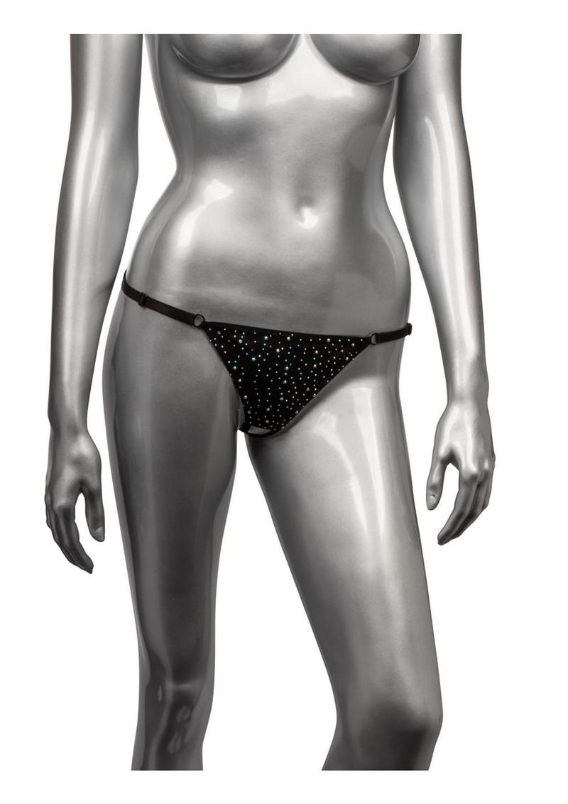 Radiance Crotchless Thong - Black