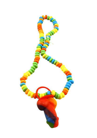 Rainbow Pecker Candy Necklace