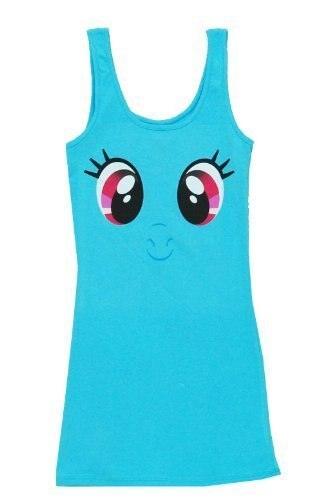 Rainbow Dash Big Face Tank Dress