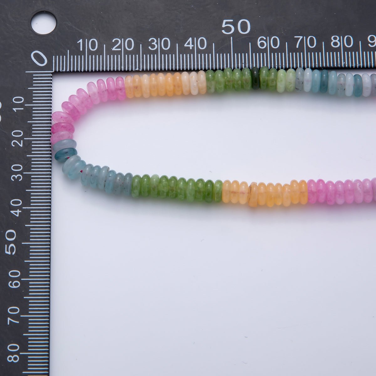 6mm x 2mm Multicolor Rainbow Thin Rondelle Natural Gemstone Bead Strand Finding | WA-A3535 WA-A3536