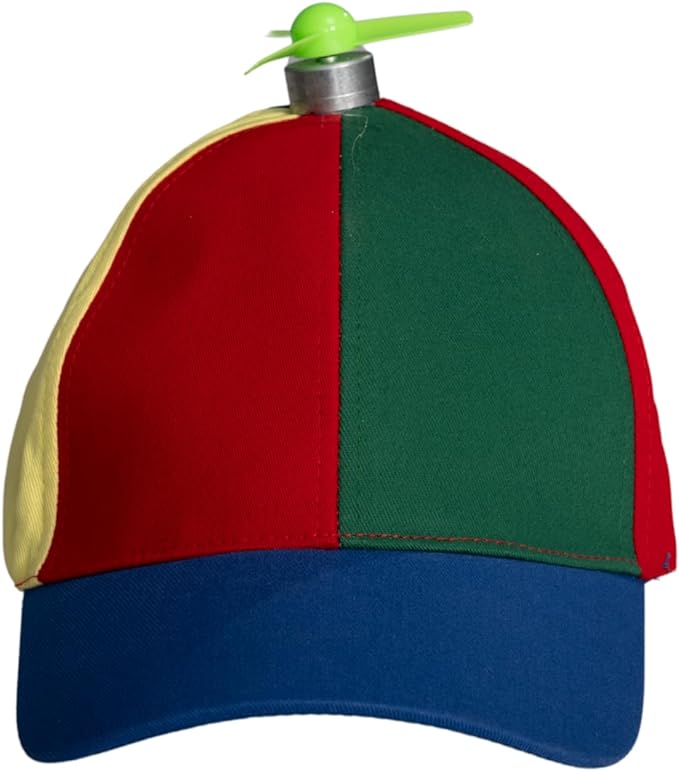 Rainbow Propeller Nerd Halloween Cosplay Costume Adjustable Hat