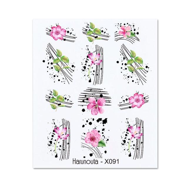 Rainbow Wave Love Heart Pattern Water Decals Stickers Butterfly Dragon Geometry Slider For Nails Art Decoration Tip Water Transfer Nail Decals Sticker For Pretty Girl Self-Adhesive Nail Decals Designer Nail Stickers for Acrylic