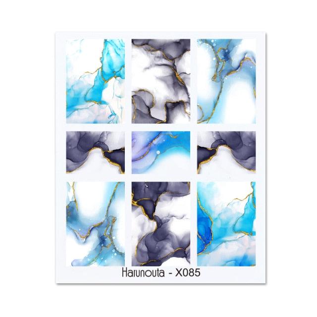 Rainbow Wave Love Heart Pattern Water Decals Stickers Butterfly Dragon Geometry Slider For Nails Art Decoration Tip Water Transfer Nail Decals Sticker For Pretty Girl Self-Adhesive Nail Decals Designer Nail Stickers for Acrylic