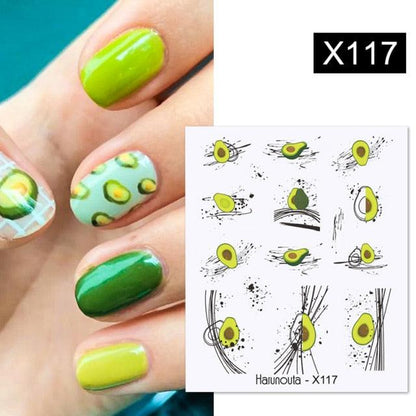 Rainbow Wave Love Heart Pattern Water Decals Stickers Butterfly Dragon Geometry Slider For Nails Art Decoration Tip Water Transfer Nail Decals Sticker For Pretty Girl Self-Adhesive Nail Decals Designer Nail Stickers for Acrylic