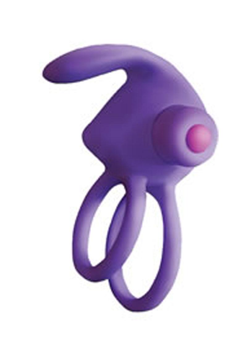 RAM Silicone Vibrating Cock Ring With Removable Bullet Vibrator