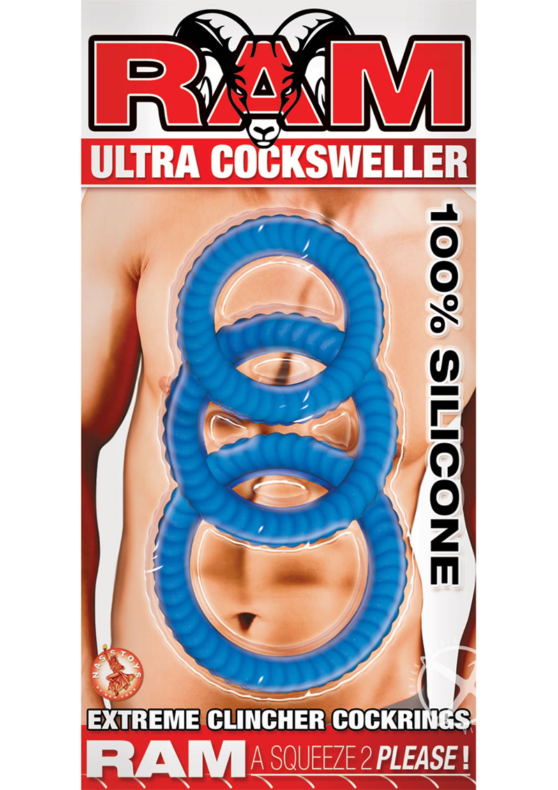 RAM Ultra Cocksweller Silicone Cock Rings Set For comfortable fit