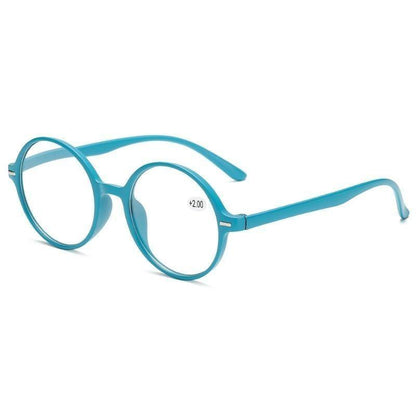 Read Eyeglass Men Women Round Vintage Reading Glasses Blue Light Blocking Glasses Men Women Retro Thick Round Rim Frame Eyeglasses Light Weight With Spring Hinge Easy To Carry +1 +1.5 +2 +2.5 +3 +3.5