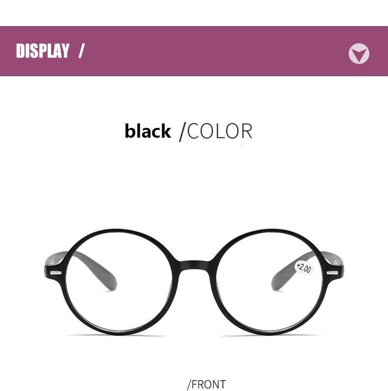 Read Eyeglass Men Women Round Vintage Reading Glasses Blue Light Blocking Glasses Men Women Retro Thick Round Rim Frame Eyeglasses Light Weight With Spring Hinge Easy To Carry +1 +1.5 +2 +2.5 +3 +3.5