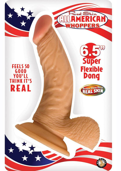 Real Skin All American Whoppers Super Flexible Dong With Balls